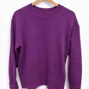 Banana Republic Rich Purple Crew Neck Sweater
